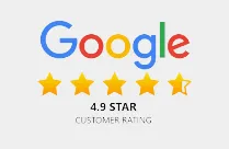 Google Review Rating - 4.9